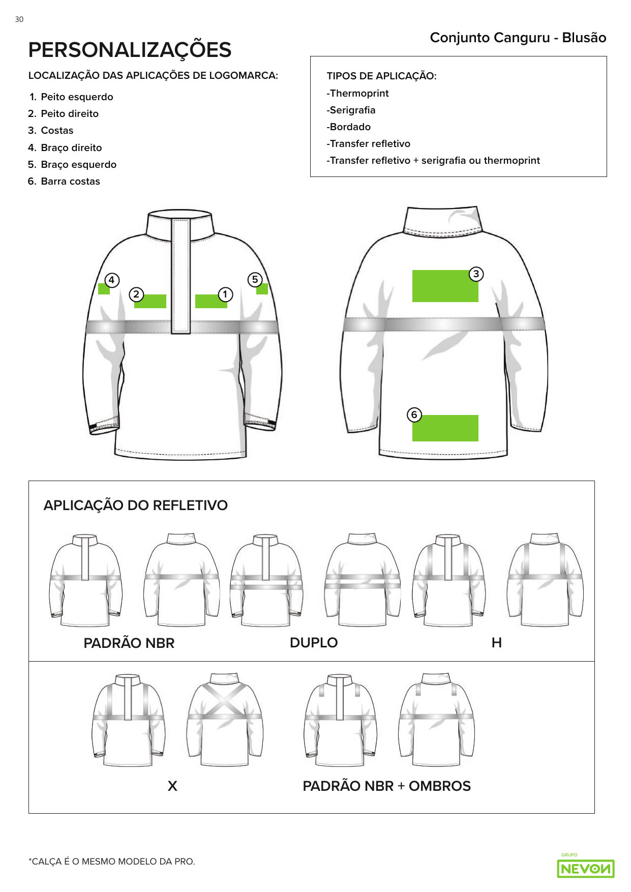 Conjunto impermeável Cangurú Cima